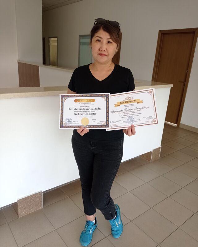 Поздравляем Гульзаду с успешным завершением курса Мастер маникюра 💅💅💅  Благодарим за выбор нашего центра. За тёплый и положительный отзыв о преподавателе курса.  Желаем творческих побед и успехов 💃🏼  А мы ждём желающих на групповые занятия с 19 МАЯ или индивидуально по договоренности с мастером. 💖  #курсыманикюркараганда
#обучениеманикюркараганда
#маникюркараганда
#маникюркурсыкараганда
#курсыкараганда 
#курсыманикюравкараганде 
#курсманикюркараганда 
#курсыманикюракрг 
#курсманикюркрг 
#psотзывыманикюр 
#курспедикюрдисками
#педикюрдискамикараганда